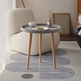 thumbnail image 2 of Rbaofujie Nordic Small Round Table Coffee Table Sofa Side Table Balcony Bedroom Rental Room Living Room Circular Small Coffee Table, 2 of 2