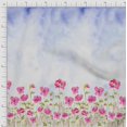 thumbnail image 2 of oneOone Georgette Viscose Fabric Leaves & Flower Panel Decor Fabric Printed BTY 42 Inch Wide, 2 of 3