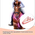 thumbnail image 4 of ruzhgo Pet Adjustable Glowing Chest Strap Replacement Animal Breastplate Harness Collar Equestrian Night Riding, 4 of 6