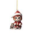 thumbnail image 2 of Christmas Decorations for the Home,Christmas Decorations for Tree Christmas Kitty Car Pendant Backpack Pendant Christmas Home Decoration Outside Christmas Decorations, 2 of 2