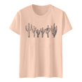 thumbnail image 4 of Women Fashion Bat Sleeve Color Matching Leopard Print Floral Medium Sleeve T Shirt Workout Shirts Loose Womens Long Sleeve Tee Womens Long Sleeve Tops Polyester Long Sleeve Running Shirts Shirt Light, 4 of 4