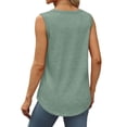 thumbnail image 4 of Plebaso Lot de 3 Débardeurs pour Femmes Décontractés d'Été Sans Manches Amples Col Rond T-Shirts Basiques pour Dames, 4 of 7
