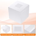 thumbnail image 3 of Uxcell Tissue Box Cover with Base Square Tissue Box Holder Acrylic Cube Facial Tissue Paper Dispenser, 3 of 6