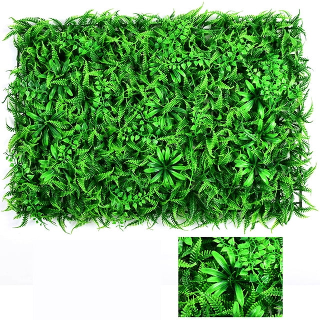 Green Plant Wall Simulation Plant Wall Decoration Living Room Interior Background Flower Wall Green Wall Hanging Plastic Fake LawnDoor Fence Fence Protection