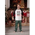thumbnail image 4 of PatPat Christmas Letter Contrast Top and Plaid Pants Family Matching Pajamas Sets, 4 of 11