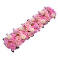 thumbnail image 4 of Abbracc Backdrop Flower Panel Decor Artificial Rose for Wedding Valentines Day Party Dark Pink, 4 of 9