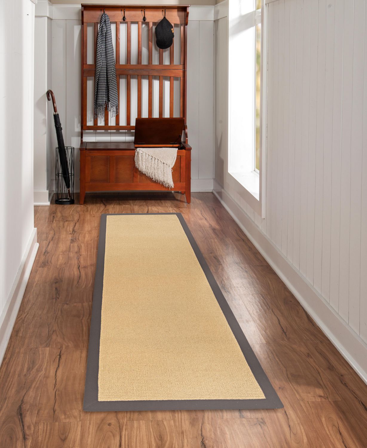 Athena Sisal & Slate 2'6" x 8' Runner