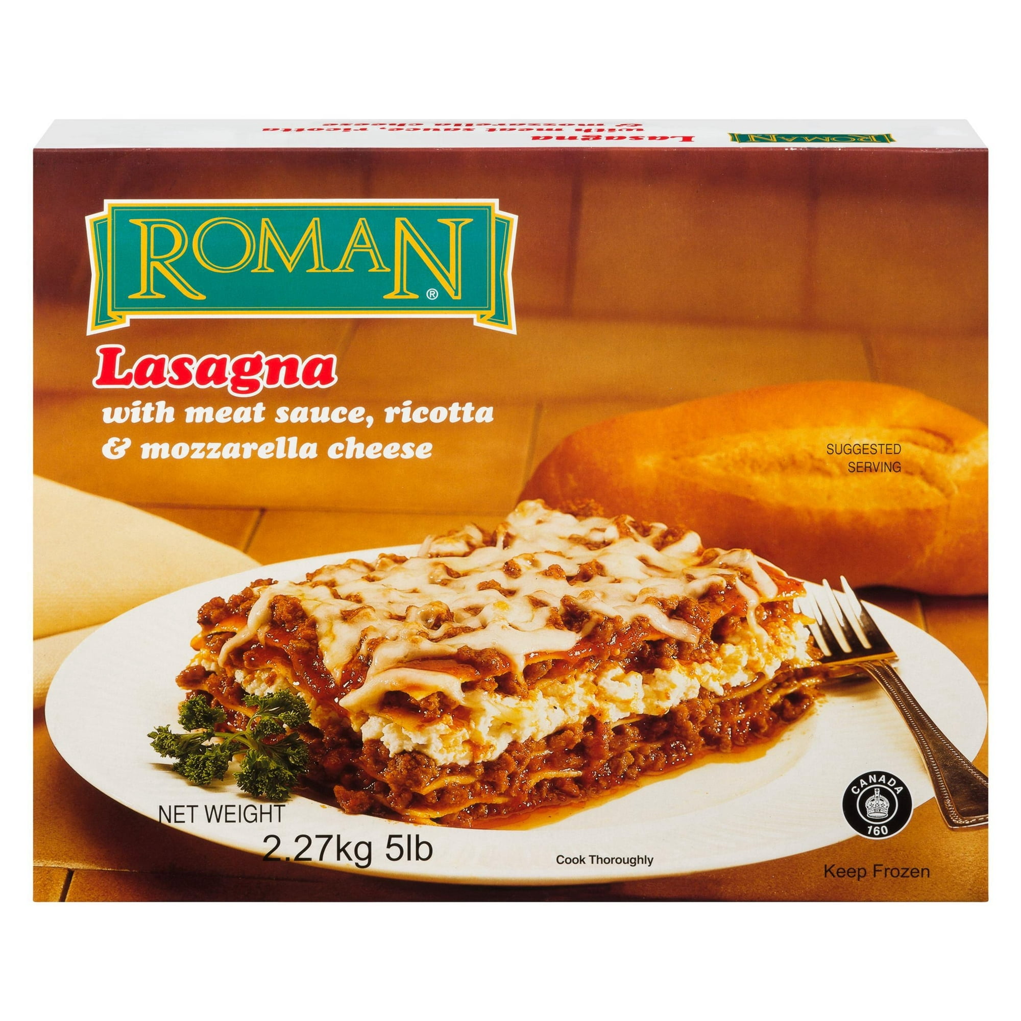 Roman Cheese Lasagna with Ricotta And Meat Sauce, 2.27 kg