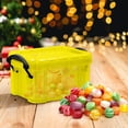 thumbnail image 4 of Yhmxh Closet Organizers and Storage Candy Color Mini Storage Box Transparent Storage Box 0.14 Liters Small Glove Box Cute Lock Jewelry Box Mini Storage, 4 of 5