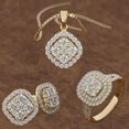 thumbnail image 1 of RYRDWP Ensemble Trois Pièces Collier et Boucles d'Oreilles en Diamant pour Femmes, 1 of 8
