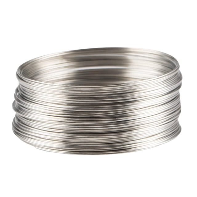 jifeng 50 Loops Jewelry Wire Memory Wire Art Memory Steel Wire for Necklace Earring Steel Color
