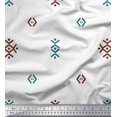 thumbnail image 1 of Soimoi Brown Poly Georgette Fabric Butidar Jamdani Decor Fabric Printed Yard 52 Inch Wide, 1 of 2