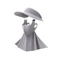 thumbnail image 2 of jinwen Sun Hat Face Cover Cap Earloop Women for Sightseeing Outdoor Activities Work Light Gray, 2 of 9