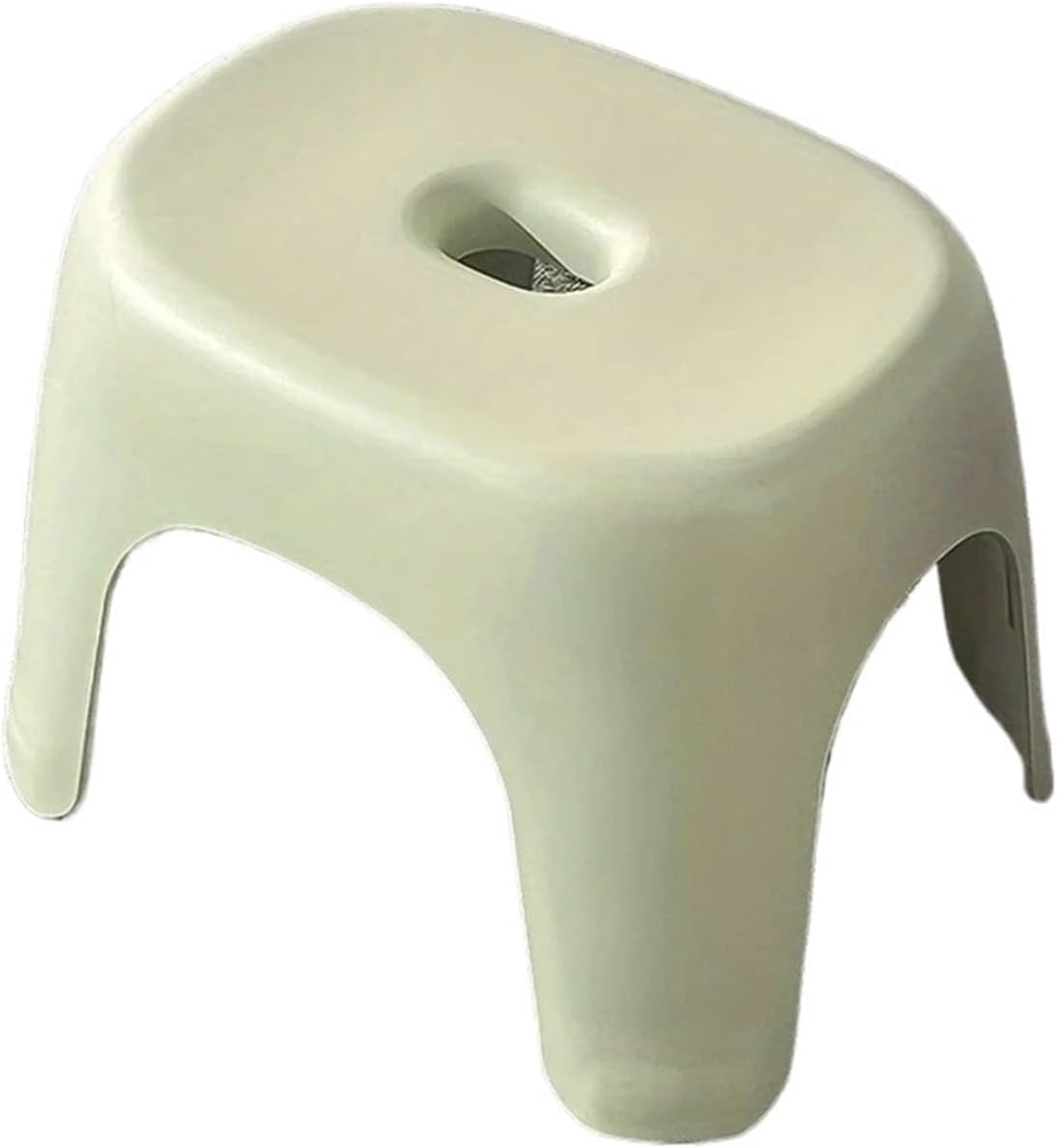 Plastic small stool can be stacked and thickened for household multifunctional portable toilet (pink)