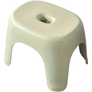 Plastic small stool can be stacked and thickened for household multifunctional portable toilet (pink)