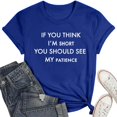 thumbnail image 4 of T-shirts Sarcastiques pour Femmes - Phrases Drôles Graphiques, Polyester Spandex, Manches Courtes, Col Rond, Parfait pour Offrir en Cadeau, 4 of 4