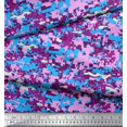thumbnail image 2 of Soimoi Rayon Fabric Two Tone Camouflage Printed Craft Fabric by the Yard 56 Inch Wide, 2 of 3