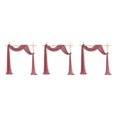thumbnail image 2 of Ruiboury Wedding Arch Drapes Add Romantic Atmosphere With Wide Application Wedding Arch Draping Fabric Polyester Wedding Valance hawksbill turtle red 3Set, 2 of 6