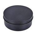 thumbnail image 4 of Transemion 5pcs Empty Aluminum Jars Cosmetic Screw Balm Lip Lid Cans Containers Black 250ml 1Set, 4 of 6