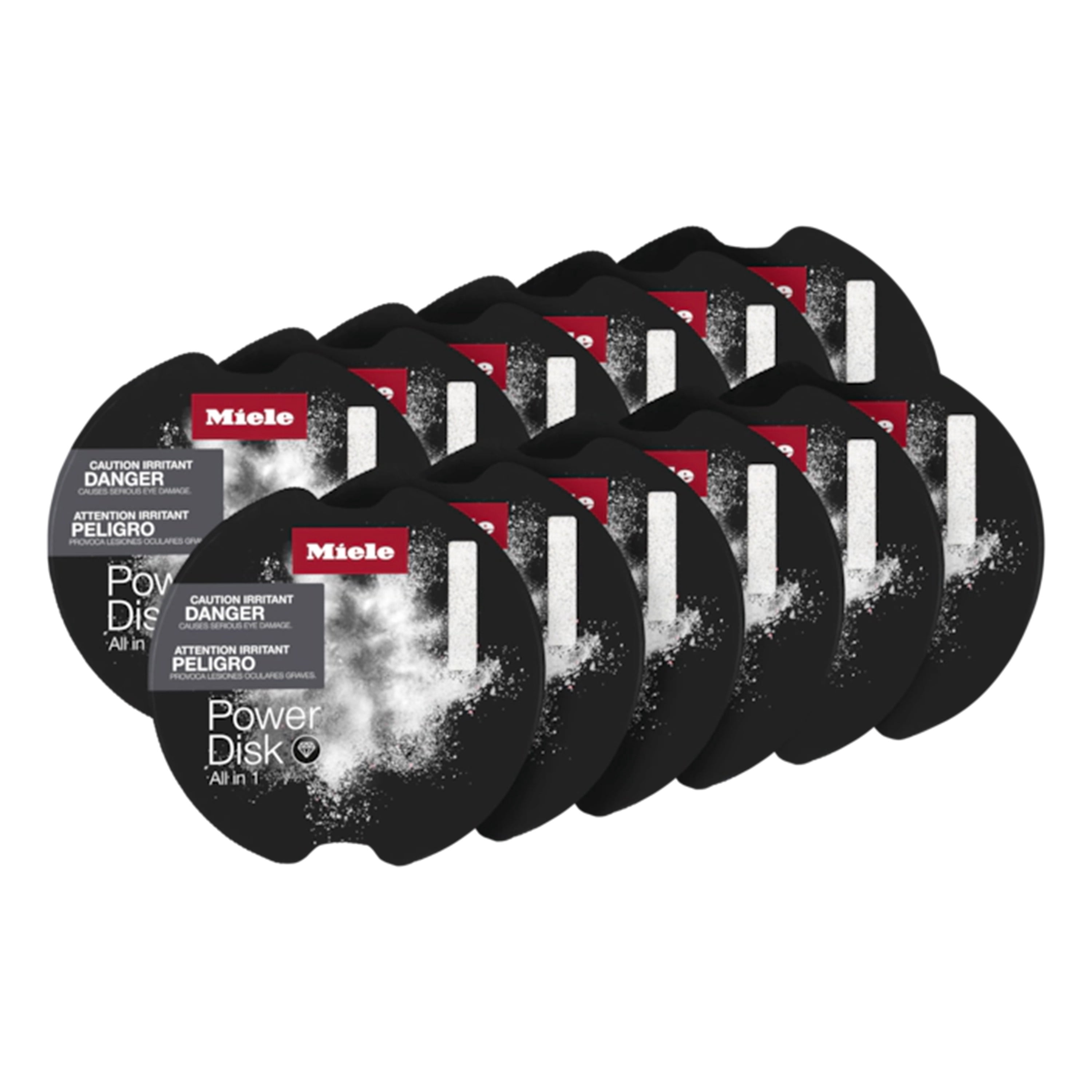 Miele 99997823 Ensemble PowerDisk, Détergent pour lave-vaisselle avec AutoDos, Ensemble de 12 pièces