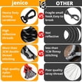thumbnail image 3 of Rope Dog Leash 4 FT: Heavy Duty Leashes with Swivel Lockable Hook Reflective Threads Bungee and Padded Handle - Dog Lead for Large Small Medium Dogs Outside Walking Hiking Orange, 3 of 7