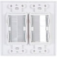 thumbnail image 3 of Buyer's Point Dual Brush Wall Plate with Kit [UL Listed] White, 3 of 7