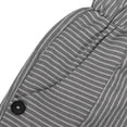 thumbnail image 4 of Womens Summer Woven Striped Patchwork Button Loose Cotton Linen Casual Capris, 4 of 6