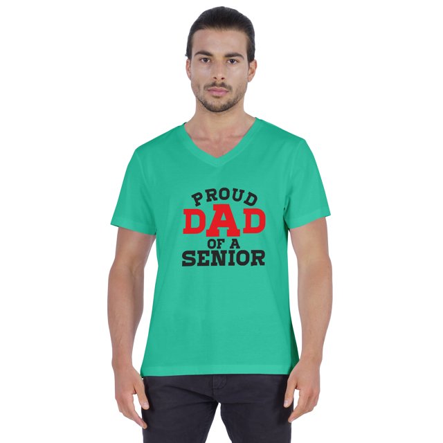 Inkmeso Mens Gradution Tee Shirt Proud Dad Of A Senior€ Graphic Print Tshirt For Daddy Gift