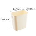 thumbnail image 2 of Chmadoxn Poubelle, Poubelle Rectangulaire à Dessus Ouvert, Bac à Déchets Adapté à la Maison, Salle de Bain, Cuisine, Chambre, Bureau, Bac à Déchets Moderne en Plastique, Poubelle, 2 of 7