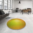 thumbnail image 4 of Ahgly Company Tapis d'Intérieur Lavable en Machine Carré Jaune Profond, 6 Pieds Carré, 4 of 7