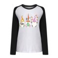 thumbnail image 4 of Daisyyozoid Nouveautés Hauts pour Femmes Joyeuses Pâques Mode Décontractée Manches Longues Chandails Imprimés pour Dames Hauts, 4 of 5