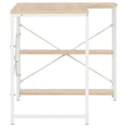 thumbnail image 3 of vidaXL Computer Desk White and Oak 120x72x70 cm, 3 of 5