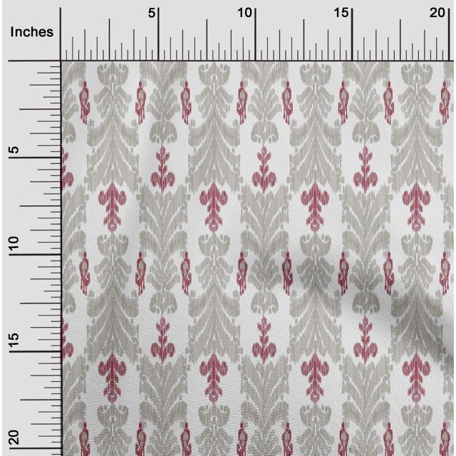 oneOone Viscose Jersey Fabric Swirl & Paisley Ikat Printed Craft Fabric BTY 60 Inch Wide