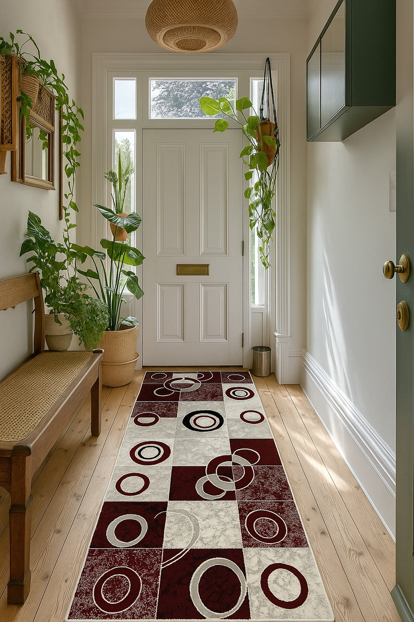 Rug Branch Montage Collection Tapis de couloir géométrique moderne