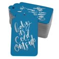 thumbnail image 1 of Inkdotpot Silver Foil Paper Hang Tags Baby It's Cold Outside Baby Shower Favor Tags 100 Pack, 1 of 1