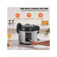 thumbnail image 2 of Cuiseur à Riz Commercial, Cuiseur à Riz de 60 Tasses, Grand Cuiseur et Réchaud à Riz de 13,74 Pintes / 13 Litres avec Casserole Intérieure Antiadhésive, Cuisson Rapide et Maintien au Chaud pendant 12 Heures, avec Tasse à Riz et Palette, pour Restaurant, 2 of 10