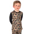 thumbnail image 1 of BLACKSTRAP Kid's Therma Crew Baselayer Top Camelflauge Tan, S, 1 of 1
