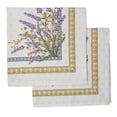 thumbnail image 1 of Vargottam Collection de Luxe Linge de Table Décor Serviette en Coton Tissu Imprimé Serviettes Réutilisables Ensemble de 4, 20 X 20 - Lavande, 1 of 6