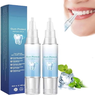 WEIWEIGG Stylo Gel Soin des Gencives, Refroidissement Instantané, Soutien Apaisant pour Gencives Sensibles, Rafraîchisseur de Dents avec Nettoyage Doux, 2x4 ml