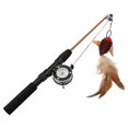 thumbnail image 1 of Cat Toys, Funny Cat Stick Telescopic Interactive Flexible Bite Resistant   For Cats Saury + Fishing Rod,Red Fish + Fishing Rod,Grass Carp + Fishing Rod, 1 of 8