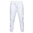 thumbnail image 1 of Mens Pants, Mens Solid Color Pocket Drawstring Casual Youth Versatile Sports Oversized Pants, 1 of 6