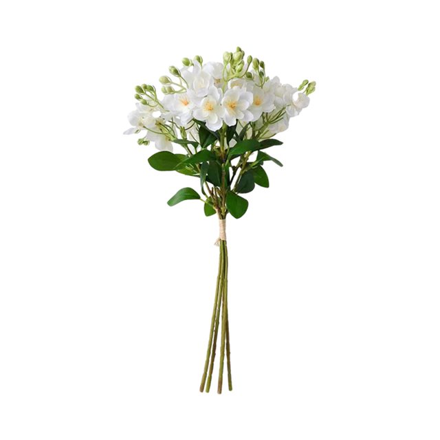 SDNall Faux Flower Arrangements, Artificial Flower Arrangement, Rural Fresh Simulation Jasmine Flower Bundle, Wedding Photography Props, Room Decoration