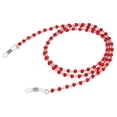 thumbnail image 1 of kurtrusly Chaîne de Retenue pour Lunettes de Lecture Corde Perlée pour Lunettes de Soleil Décoration, Rouge, 1 of 7