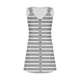 thumbnail image 5 of Ovzne Robes pour Femmes Robe Femme Printemps et Été Vacances Bouton Col en V à Bretelles Robe Haut Robe de Vacances Liquidation, 5 of 5