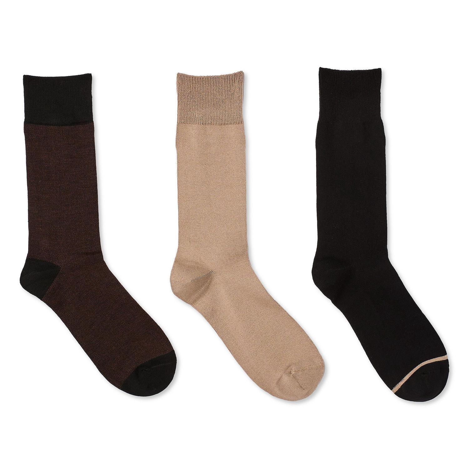 George Men's Dress Crew Socks 3-Pack