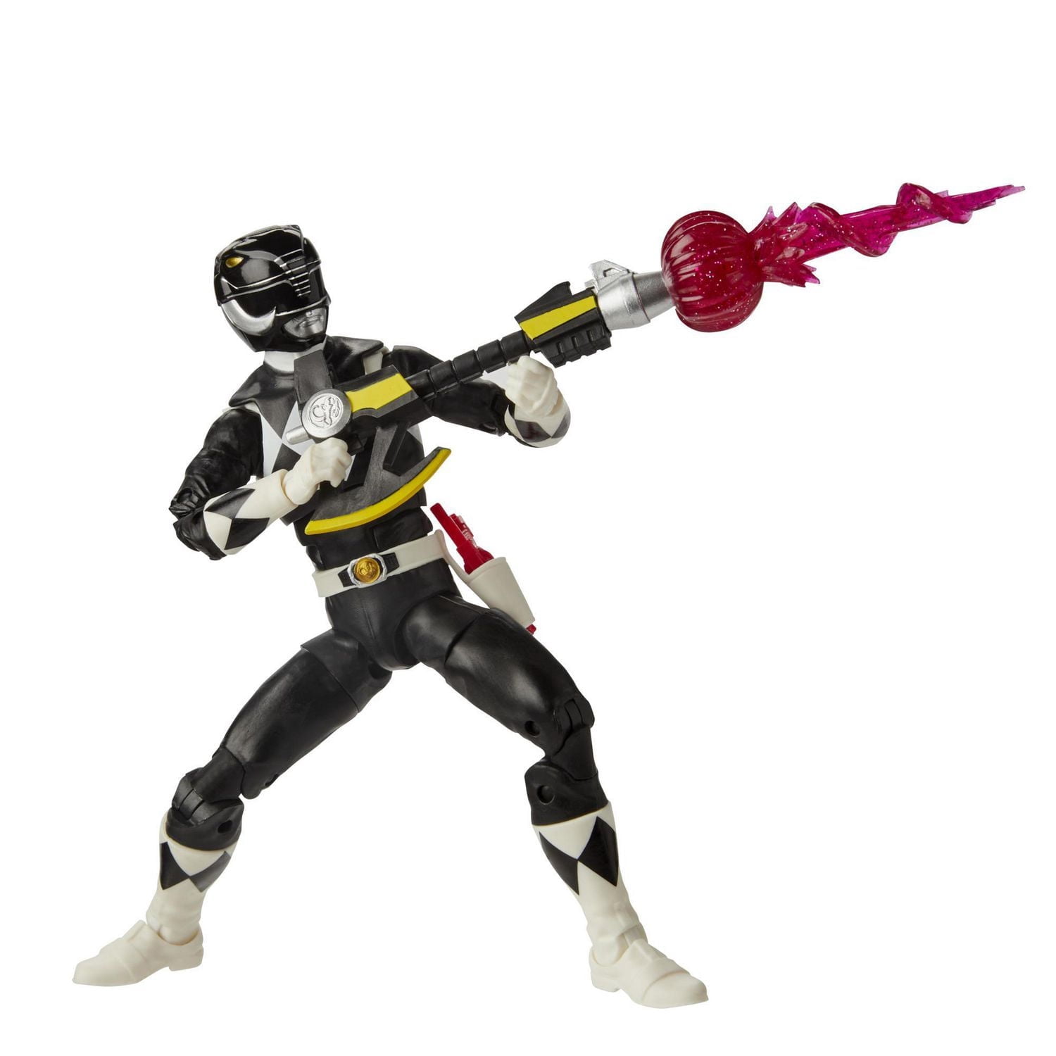 Power Rangers Lightning Collection Mighty Morphin, figurine de collection haut de gamme de 15 cm du Ranger noir, avec accessoires