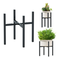 thumbnail image 1 of Urban Deco Support de Plante en Métal Ajustable Extérieur & Intérieur Convient pour Pot de Plante de 8-14 Pouces Support de Pot de Plante Moderne du Milieu du Siècle Support de Plante d'Angle, 1 of 7