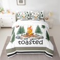 thumbnail image 2 of Erosebridal Literie Camping Heureux Taille Simple, Ensembles de Literie Véhicule Récréatif Taille Simple, Décor de Camping Dessin Animé, Réversible 7 Pcs, 2 of 5