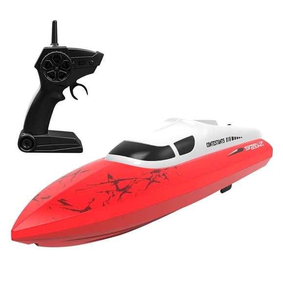 Agiferg Bateau de Vitesse Électrique Sans Fil Longue Autonomie 15 Km/h Haute Vitesse 2,4 g