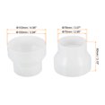thumbnail image 2 of Unique Bargains 4' to 3' Duct Reducer, Duct Connector Ducting Inline Adapter Increaser for HVAC Air Cooling Ventilation, 2 of 5
